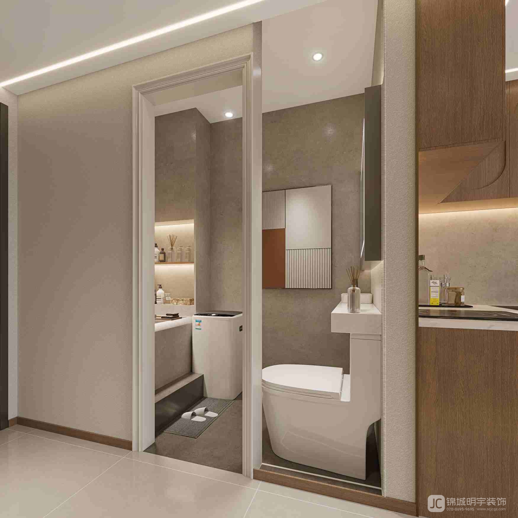 錦城過工-護(hù)膚美容 一樓衛(wèi)生間透視 tcy 240402